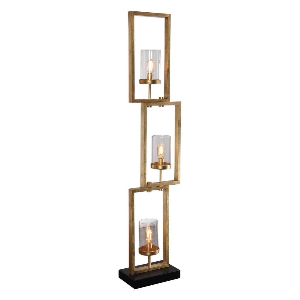 Preview image for Uttermost Cielo Staggered Rectangles Floor Lamp