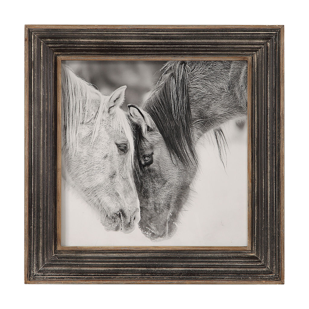 Preview image for Custom Black And White Horses Print