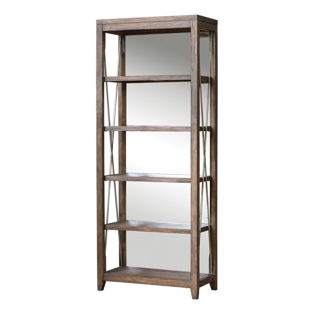 Preview image for Uttermost Delancey Weathered Oak Etagere