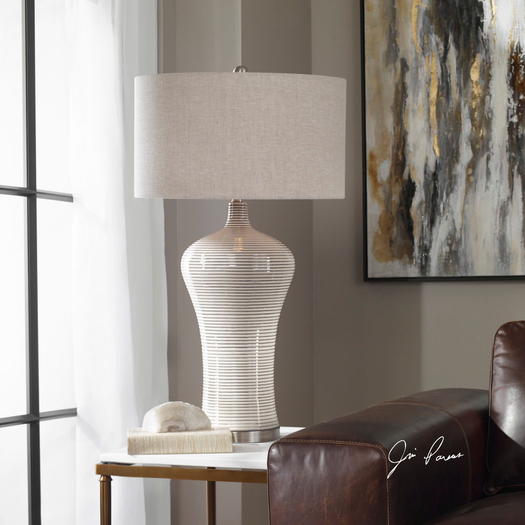 Uttermost Dubrava Light Gray Table Lamp