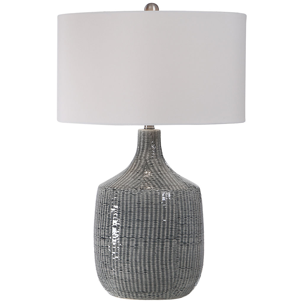 Preview image for Keller Distressed Gray Table Lamp
