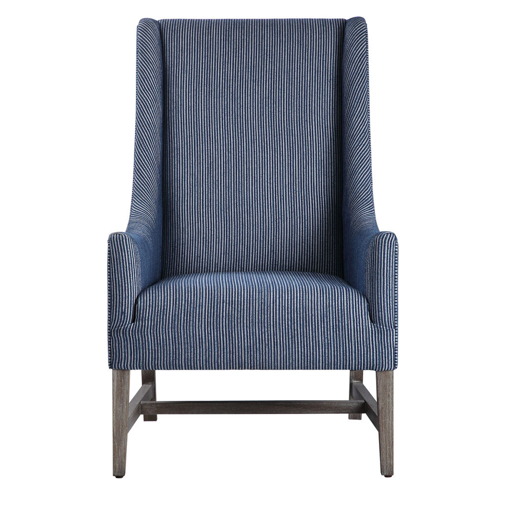 Preview image for Uttermost Galiot Wingback Accent Chair