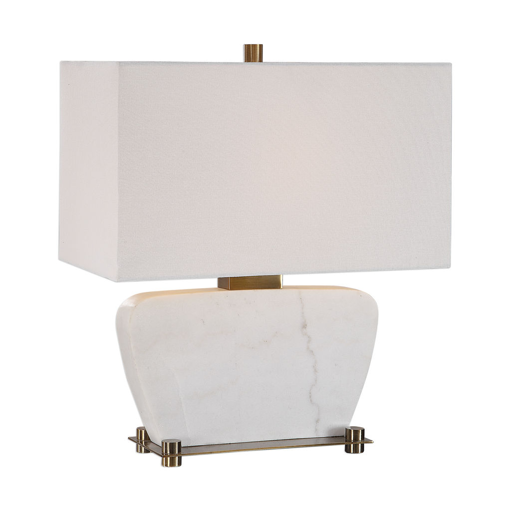 Preview image for Uttermost Genessy White Marble Table Lamp