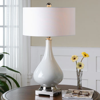 Uttermost Helton White Table Lamp