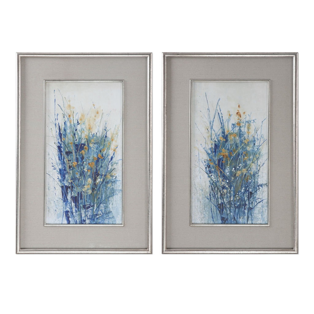 Preview image for Uttermost Indigo Florals Framed Art S/2