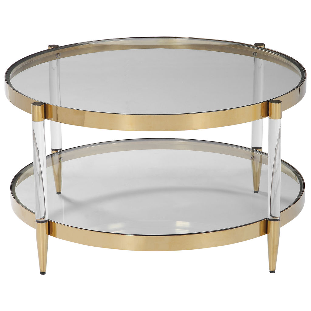 Preview image for Uttermost Kellen Glass Coffee Table