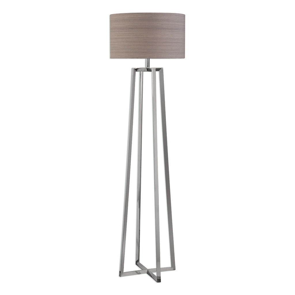 Preview image for Polished Nickel Floor Lamp