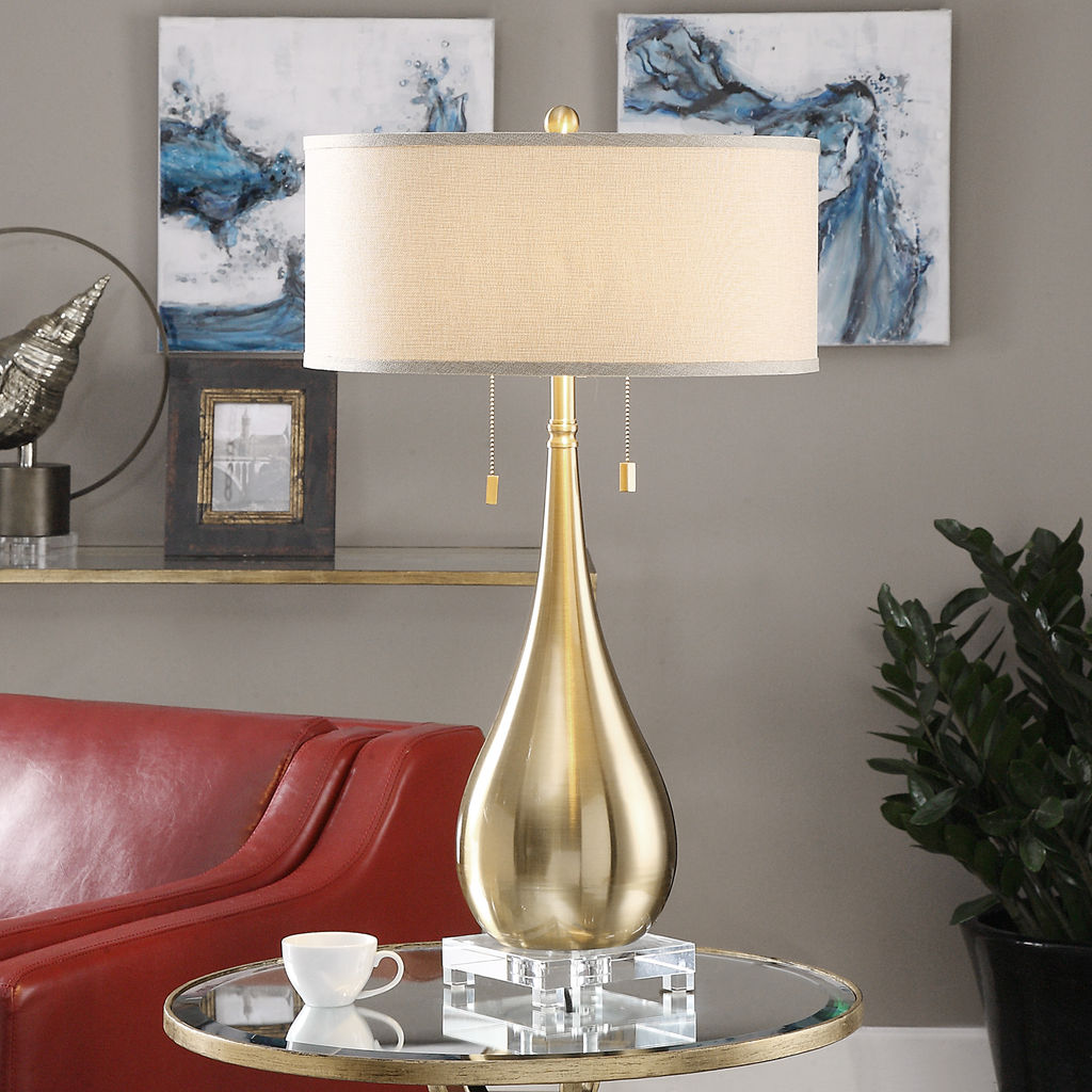 Brushed Brass Table Lamp