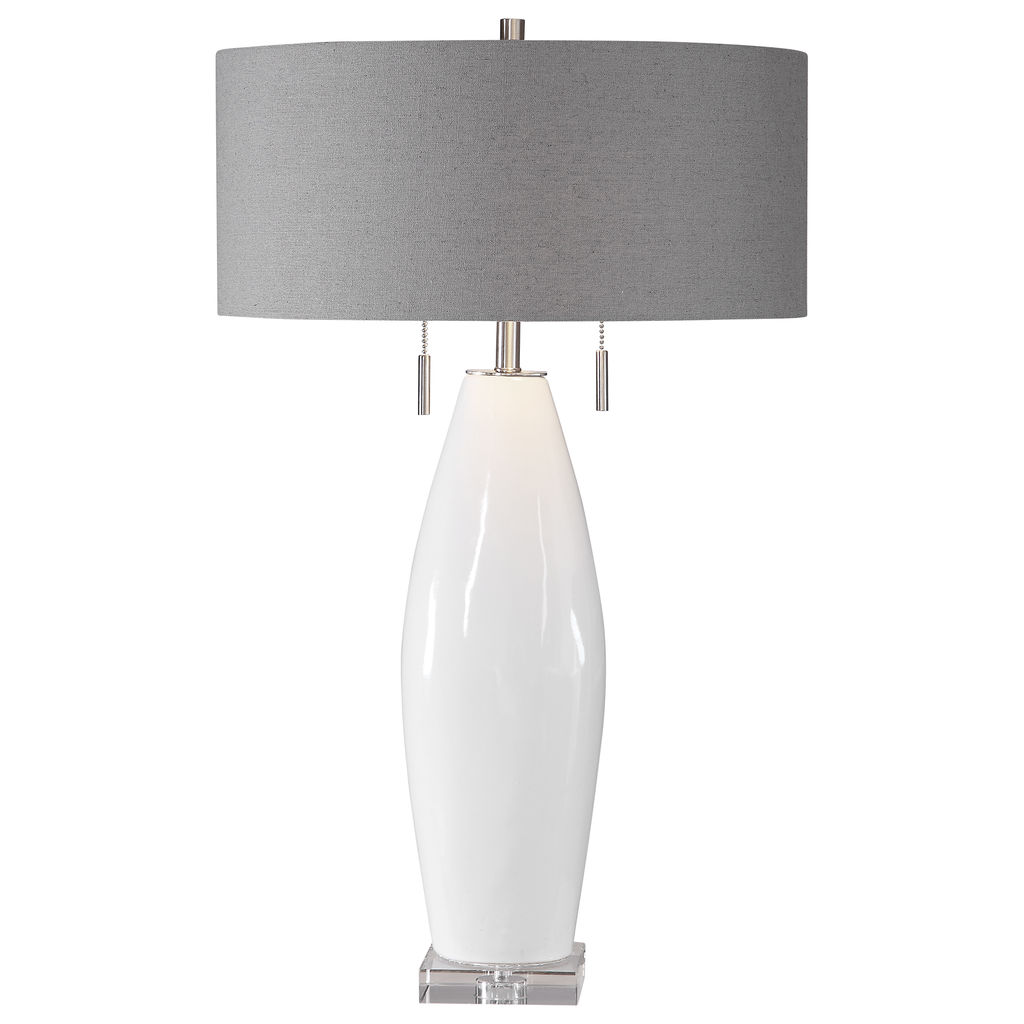 Preview image for Uttermost Laurie White Ceramic Table Lamp