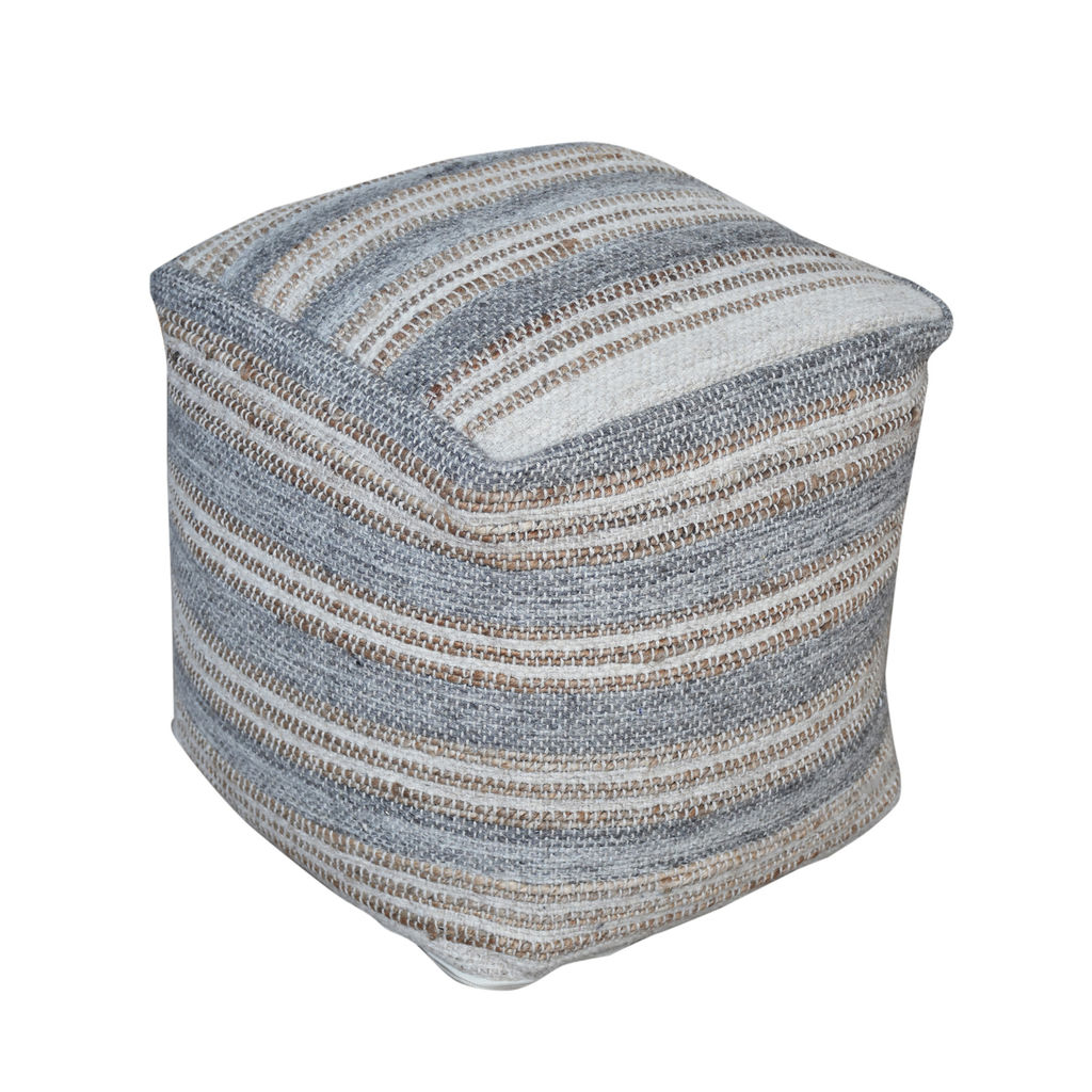 Preview image for Uttermost Mesick Handwoven Gray Pouf