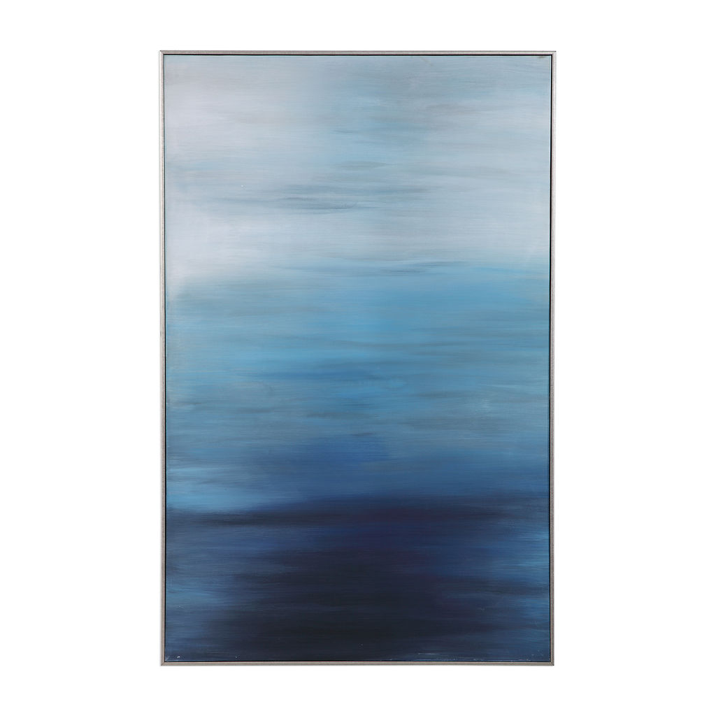 Preview image for Uttermost Moonlit Sea Hand Painted Canvas