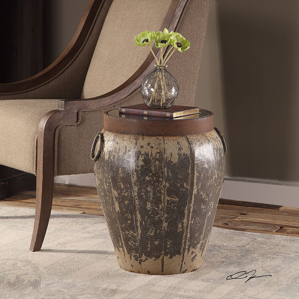 Metal Drum Table
