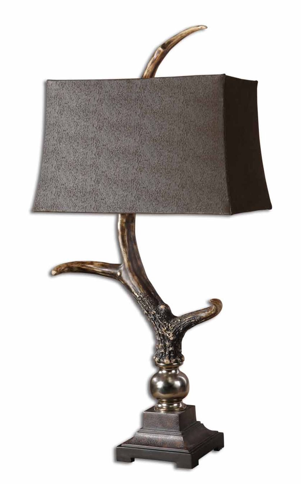 Preview image for Uttermost Stag Horn Dark Shade Table Lamp