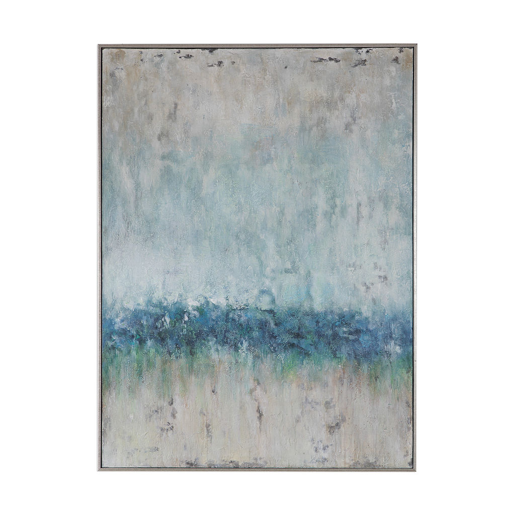 Wall Art - Painted Tidal Wave In Multicolors (47"H x 35"W)