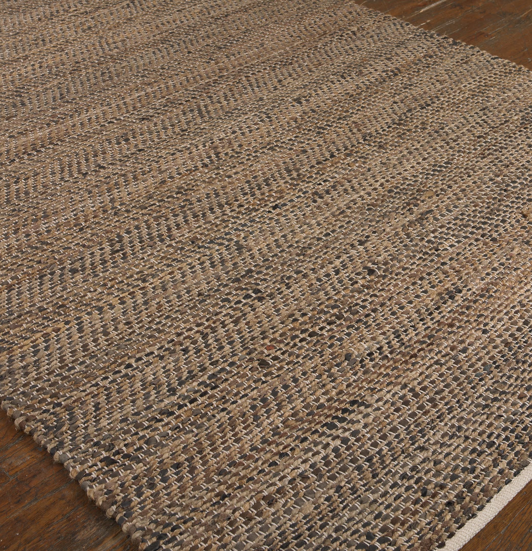 Preview image for Uttermost Tobais 8 X 10 Rescued Leather & Hemp Rug
