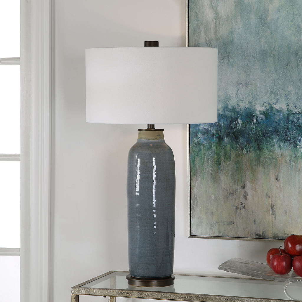 Finley Slate Blue Table Lamp