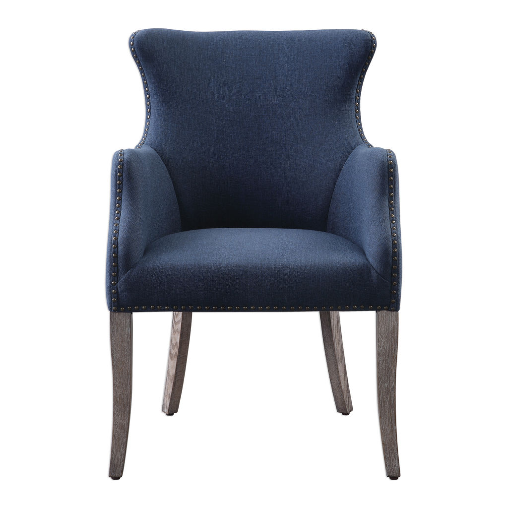 Preview image for Uttermost Yareena Blue Wing Chair