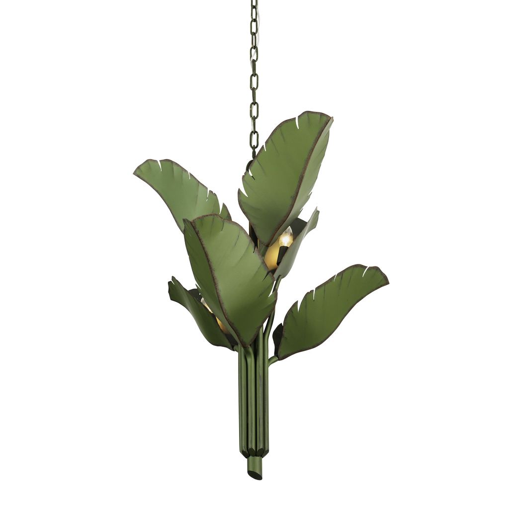 Preview image for Banana Leaf 6-Lt Chandelier - Natural Green