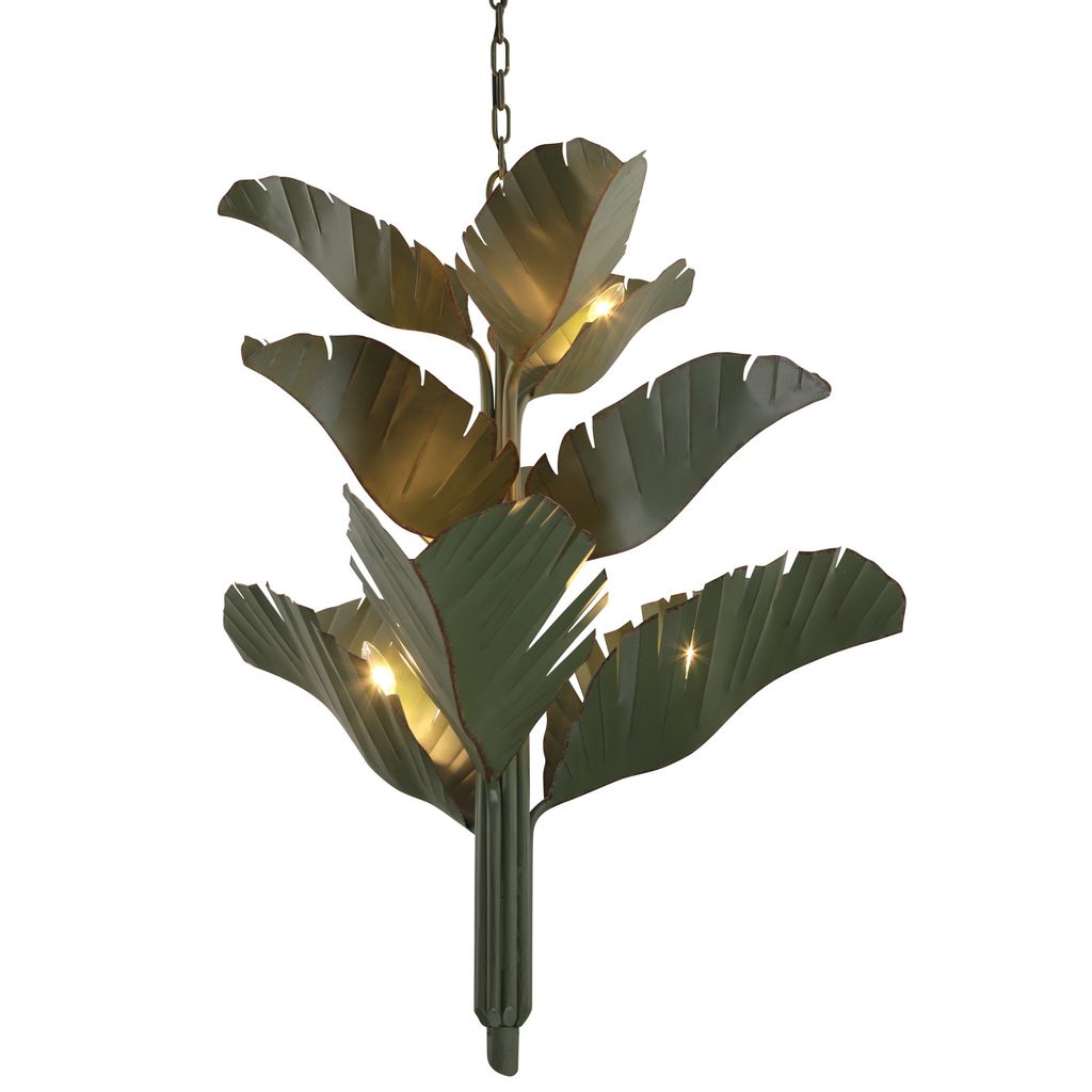 Preview image for Banana Leaf 9-Lt Chandelier