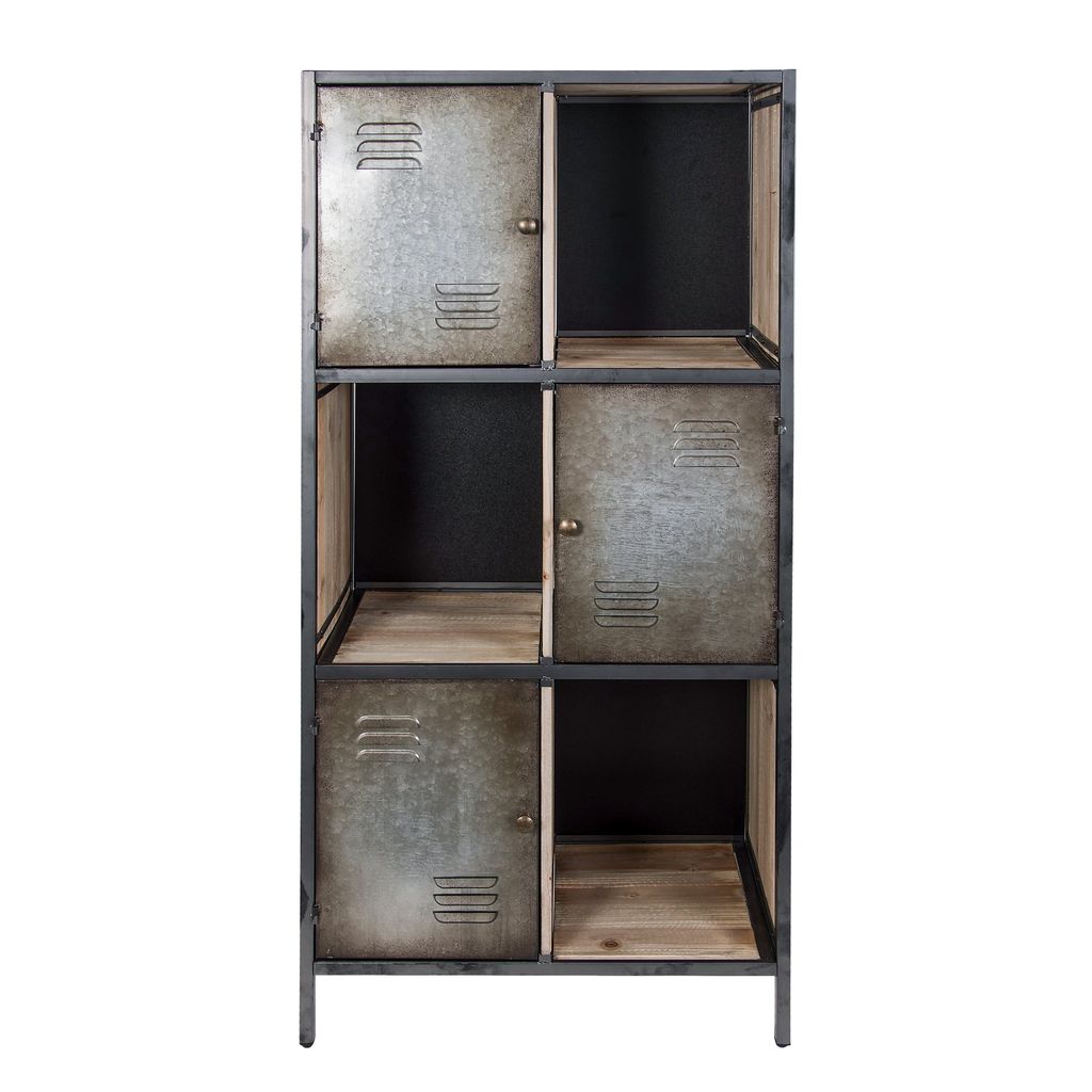 Preview image for Jayce Rustic Cube Locker Bookcase