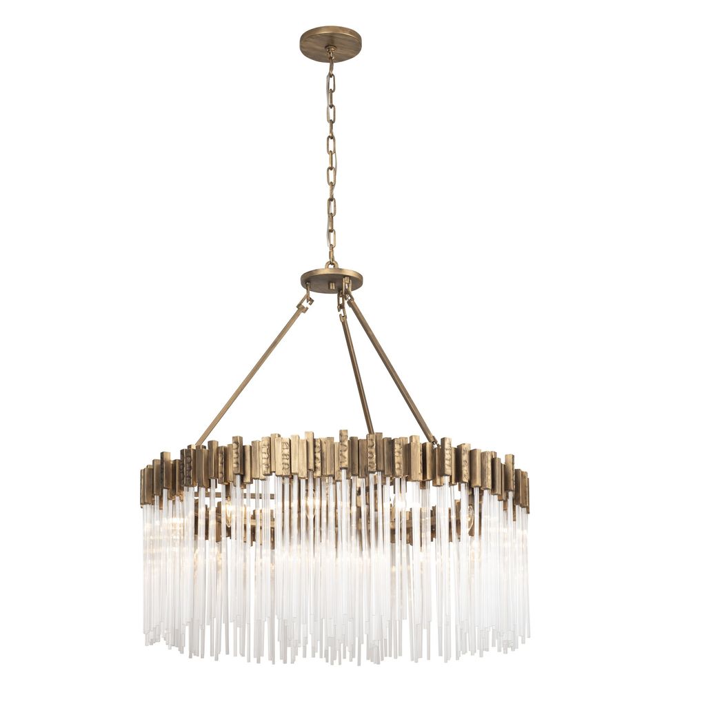 Luxury Gold Rod Chandelier