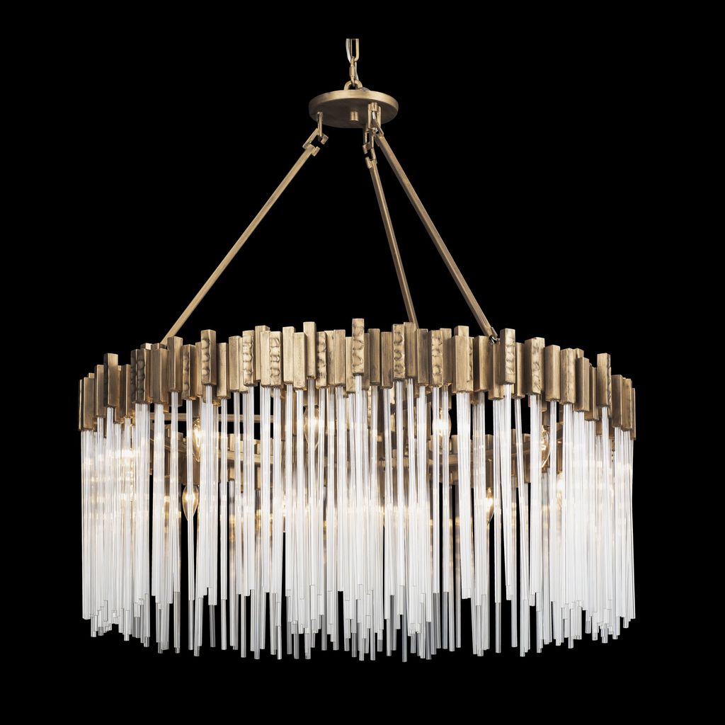 Luxury Gold Rod Chandelier