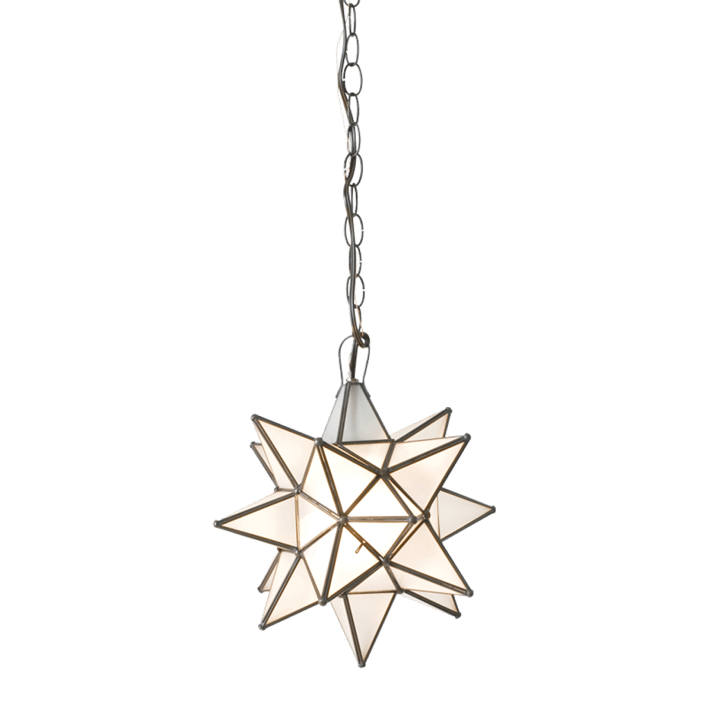 Frosted Star Chandelier (12"W)
