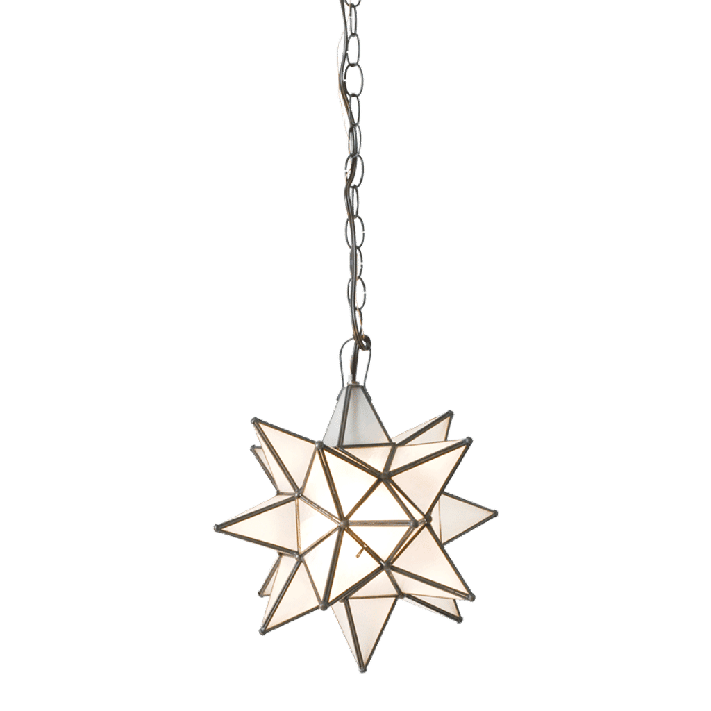 Frosted Star Chandelier (15"W)