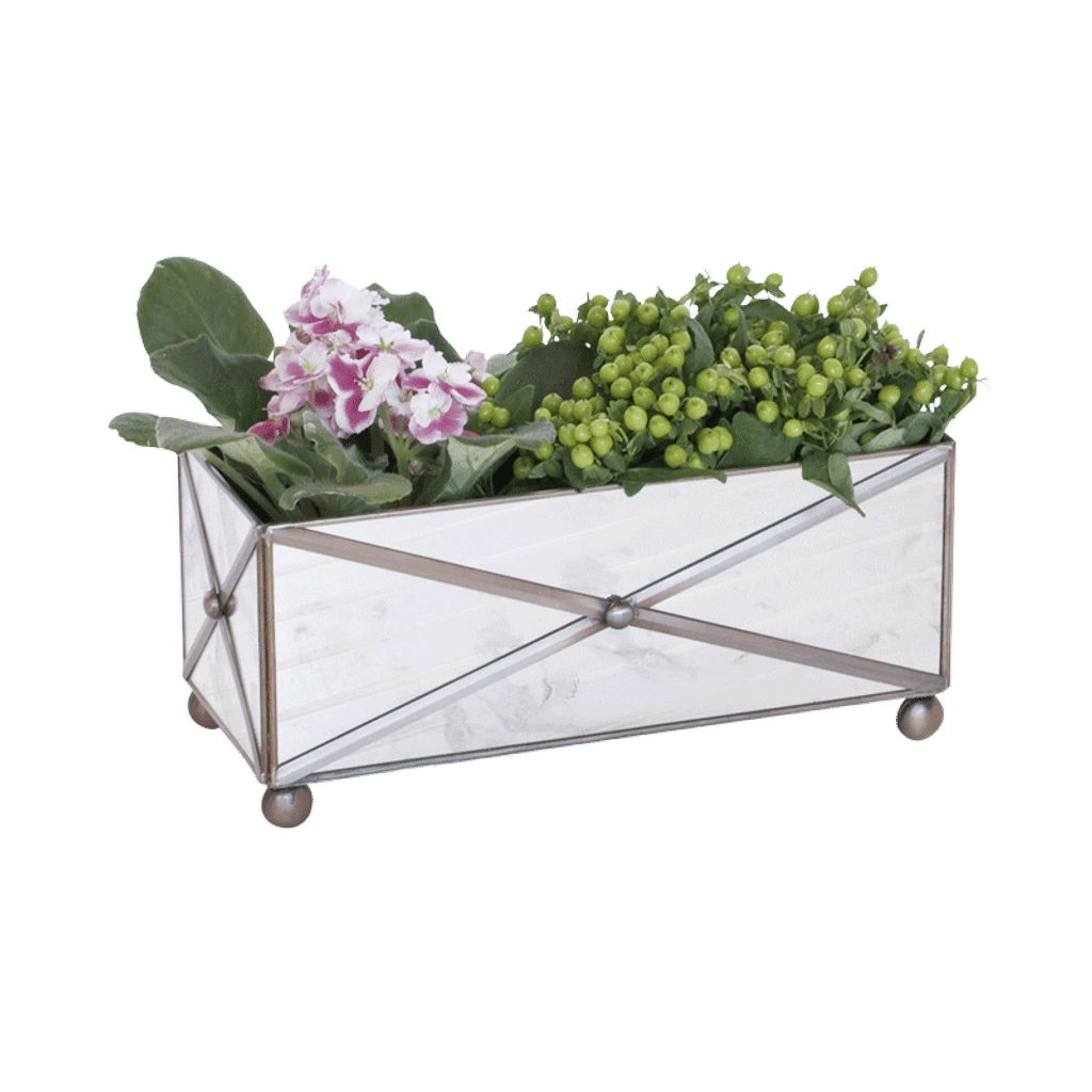 Preview image for Amt125, Rect Xhatch Ant Mir Planter