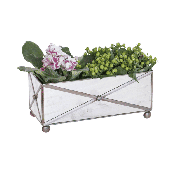 Amt125, Rect Xhatch Ant Mir Planter