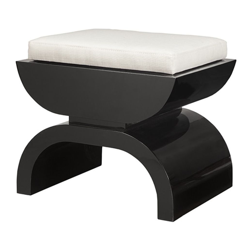 Preview image for Biggs Bl, Black Lacquer Stool