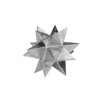 Cosmo Sm, Medium Moroccan Style Star In Silver Leaf