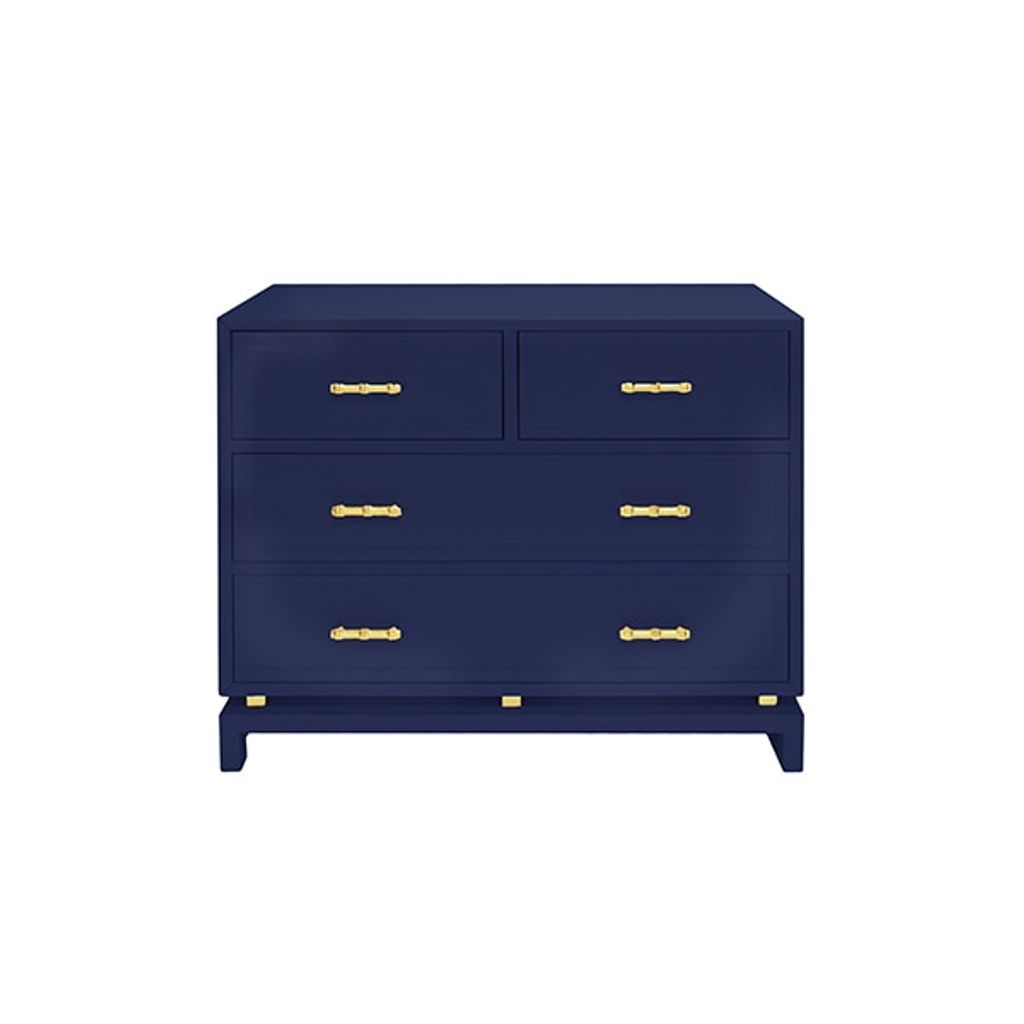 Blue & gold 4 Drawer Chest