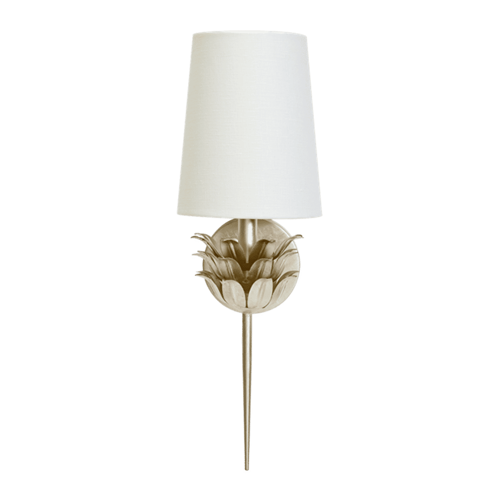 Silver Leaf Sconce (20.50"H x 6.50"W x 8"D)