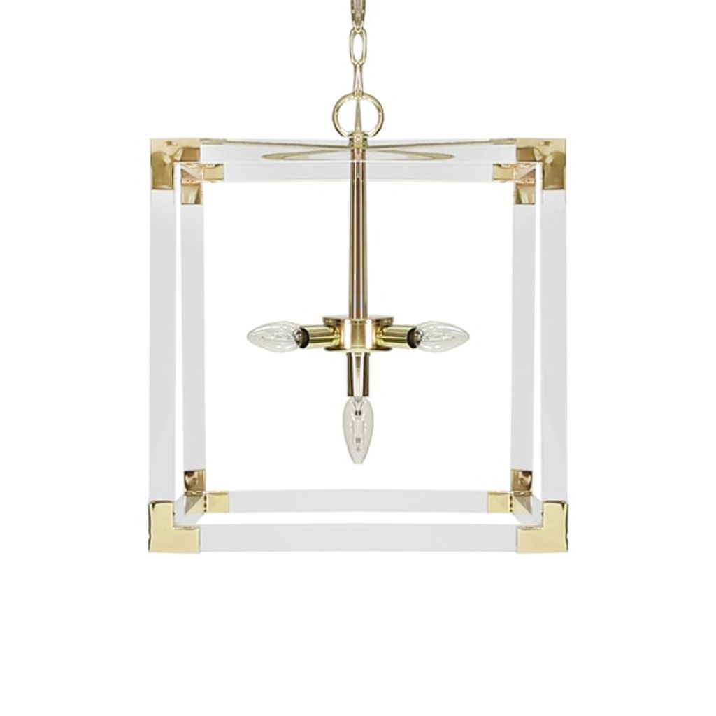 Eli Br, Sq Acrylic Pendant