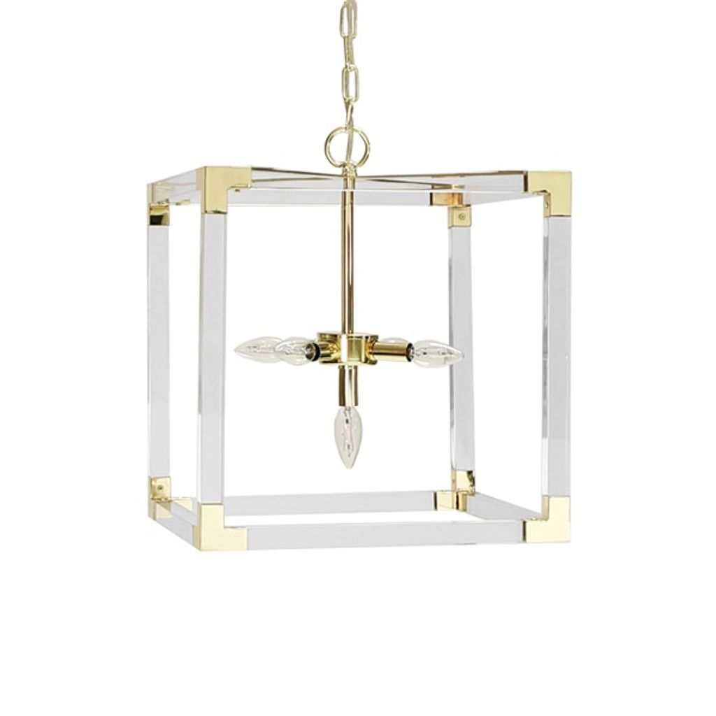 Eli Br, Sq Acrylic Pendant