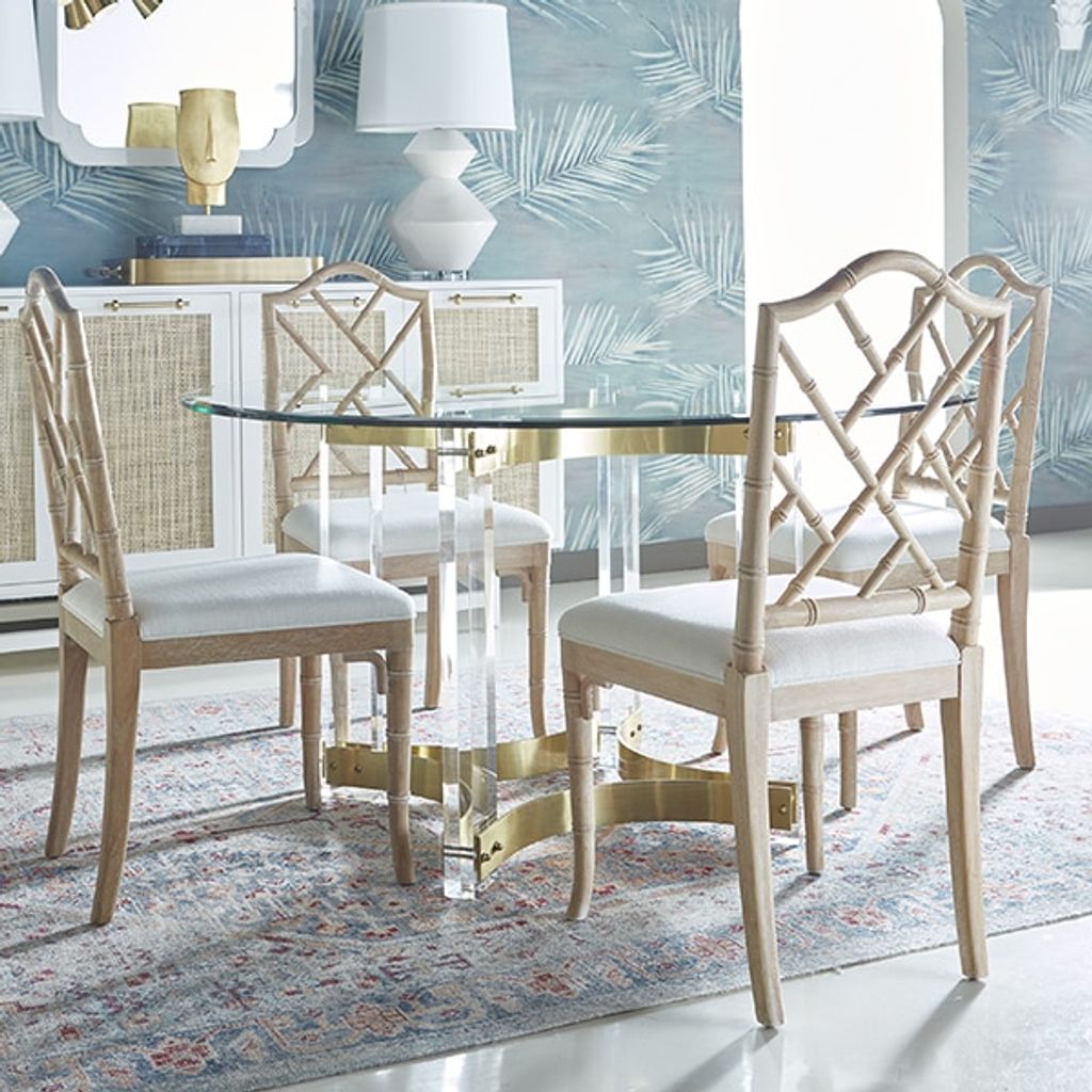 Hendrix Abr54, Acrylic Dining Table