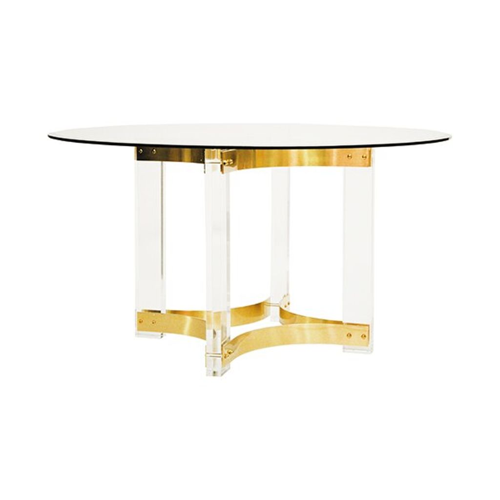 Hendrix Abr54, Acrylic Dining Table