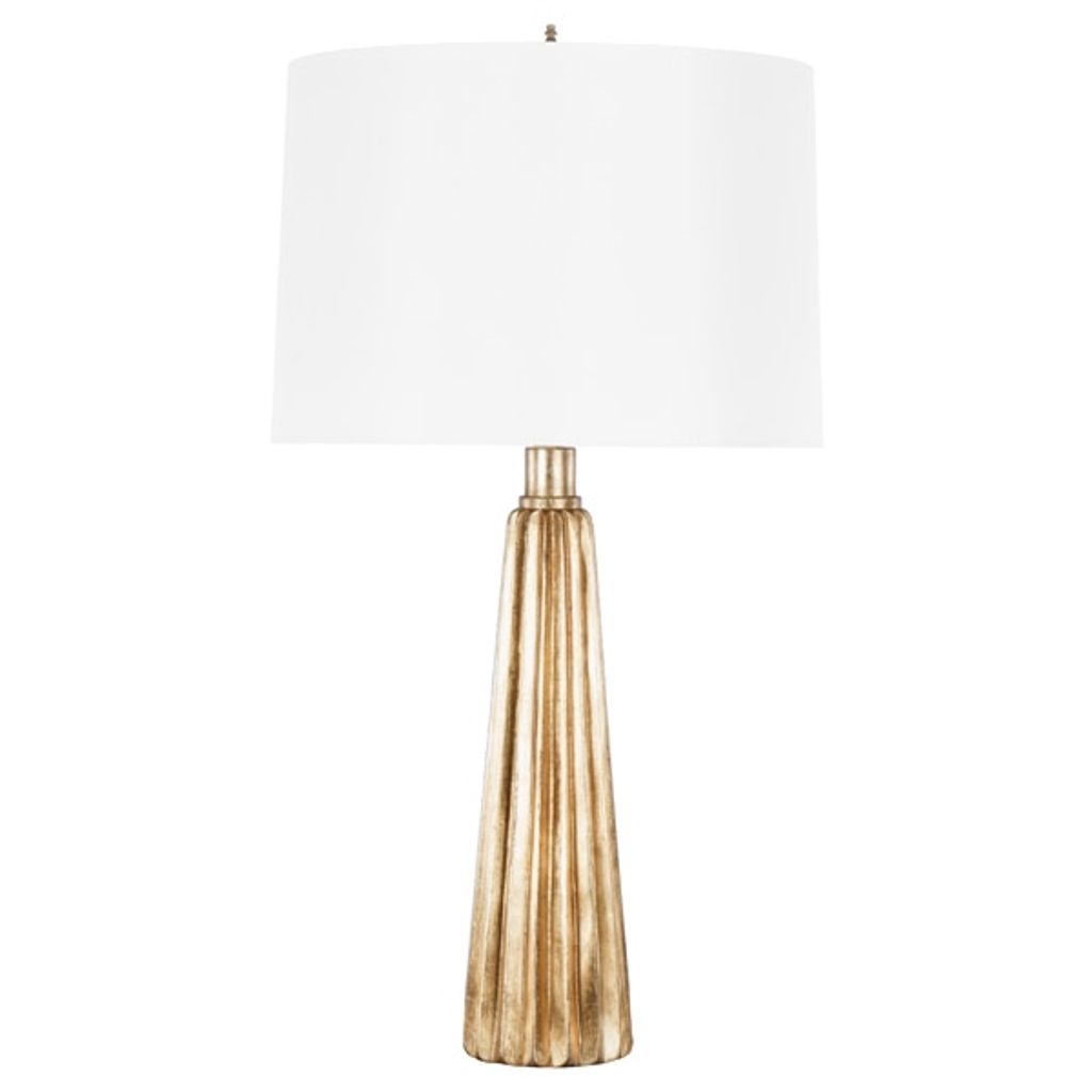 Hensley G, Gold Leaf Tassel Lamp