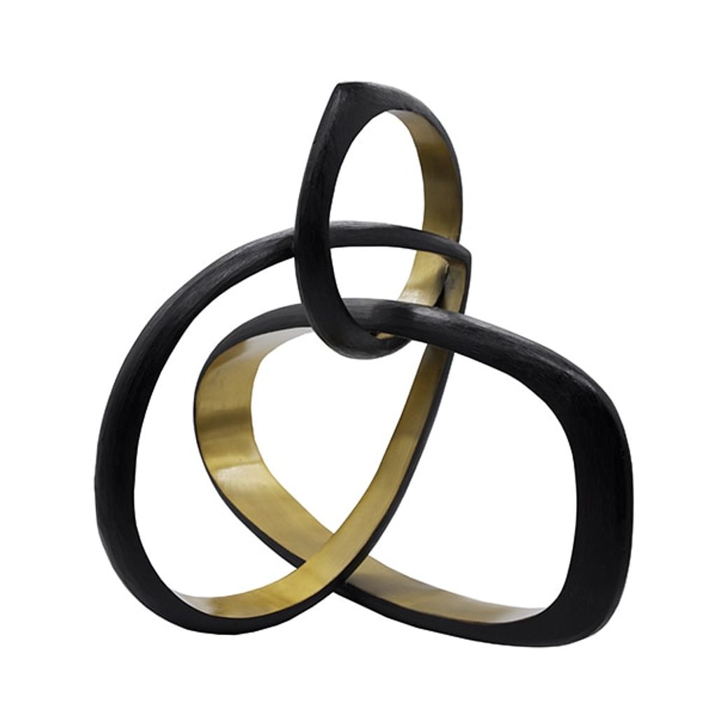 Worlds Away Hitch Large Black & Gold Metal Sculpture