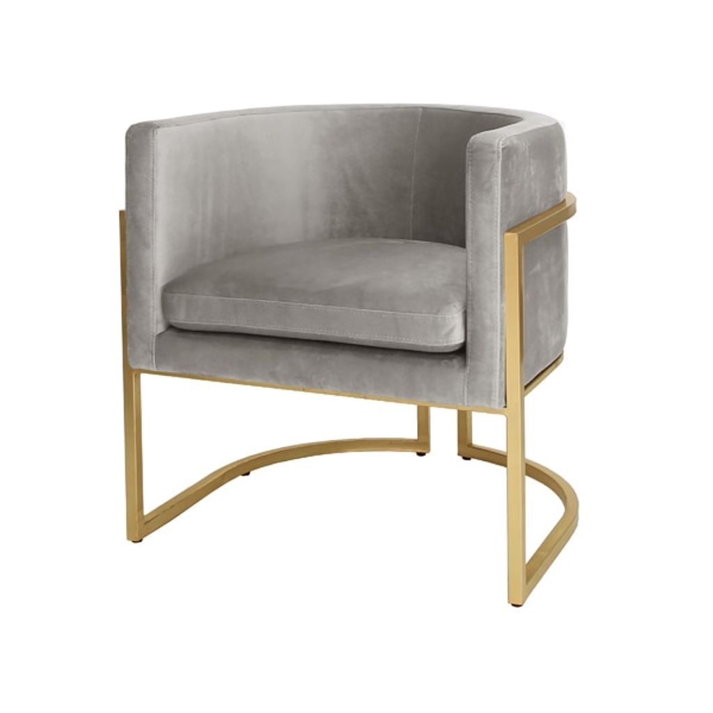 Preview image for Jenna Ggry, Gold Leaf Frame Barrel Chair