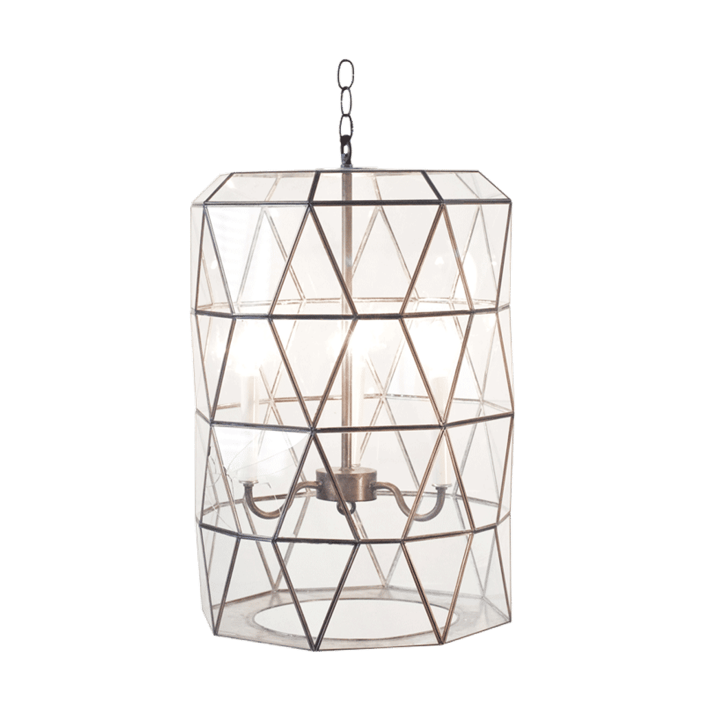 Preview image for Moderna, Facet Glass 3-Light Lantern