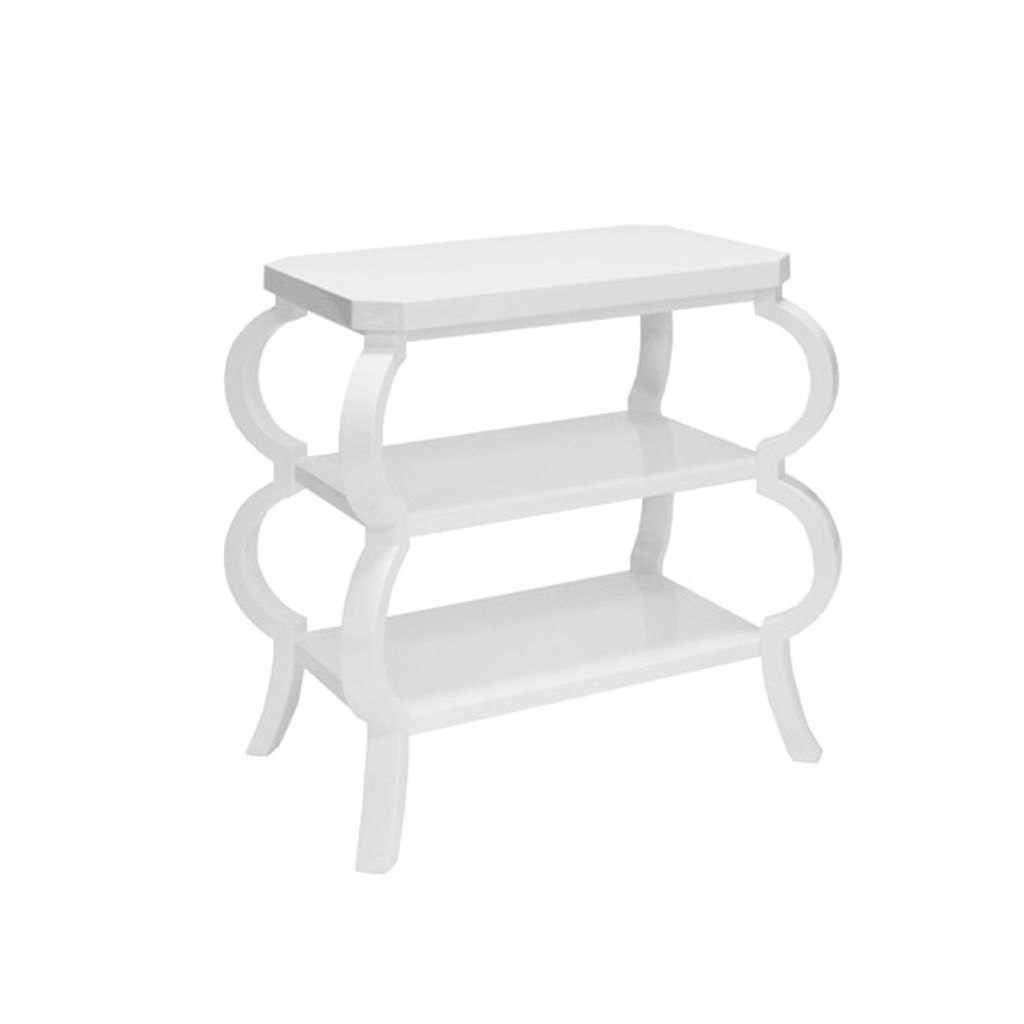 Preview image for Olive Wh, Three Tier Side Table