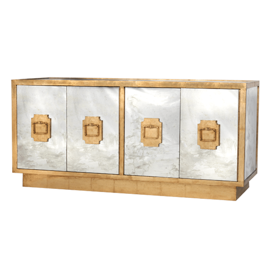 Ponti G, Entertainment Console Ant Mir Gold Lf
