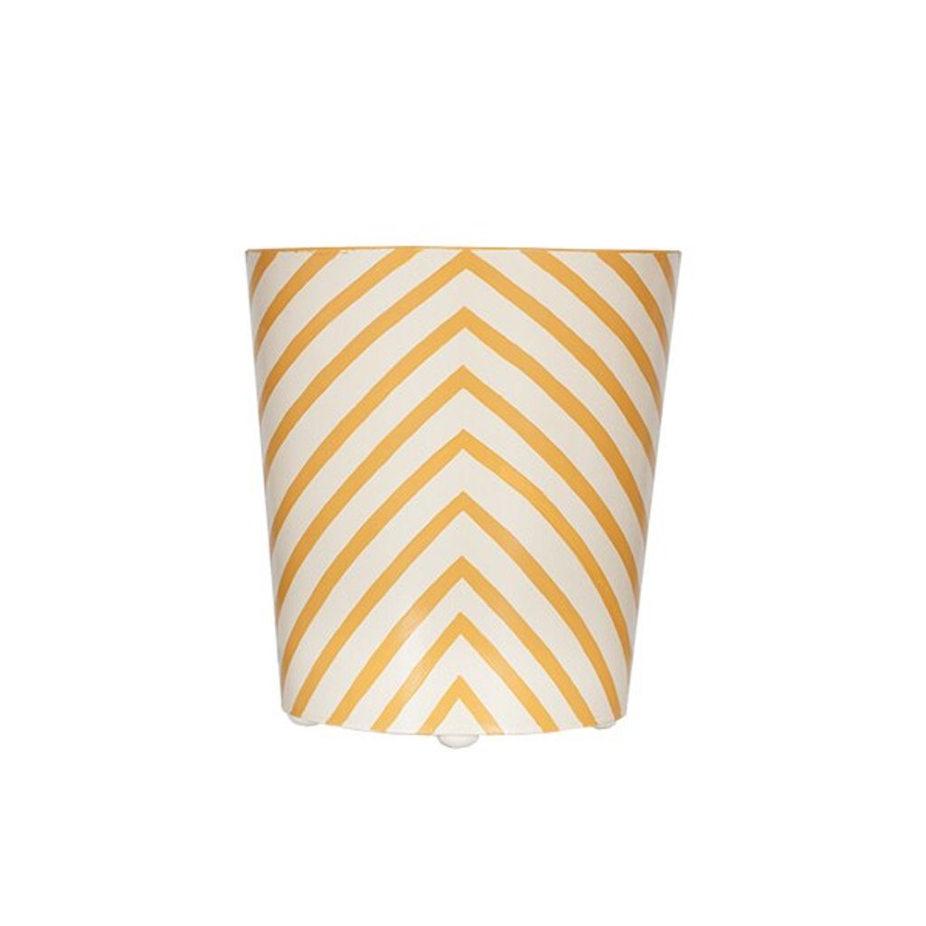 Preview image for Wbzey, Oval Wastebasket Zebra Yellow/Cream