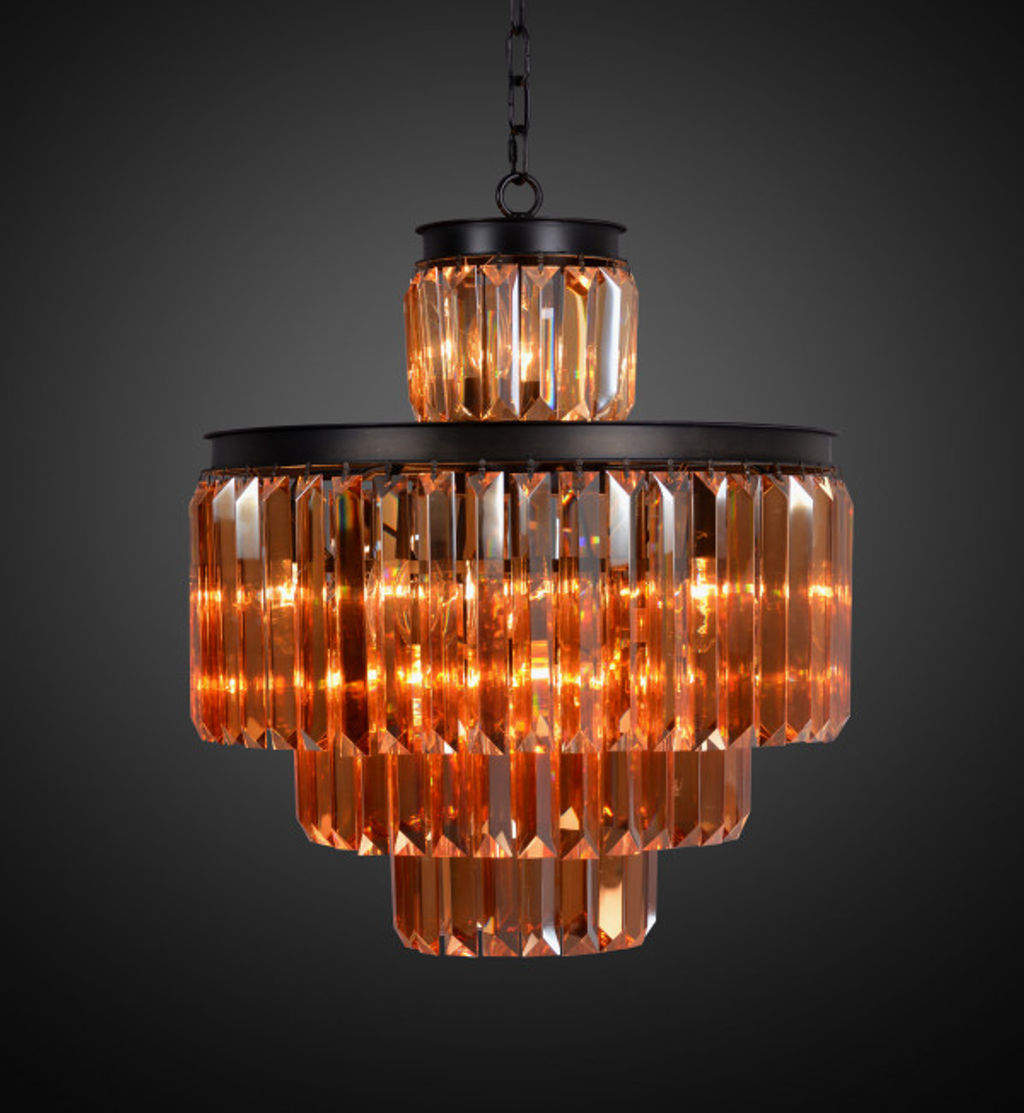 Preview image for 4-Tier Rustic Crystal Chandelier
