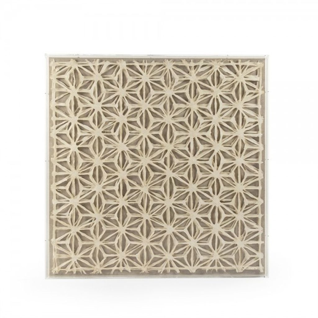 Framed Abstract Paper Wall Art (30"W)