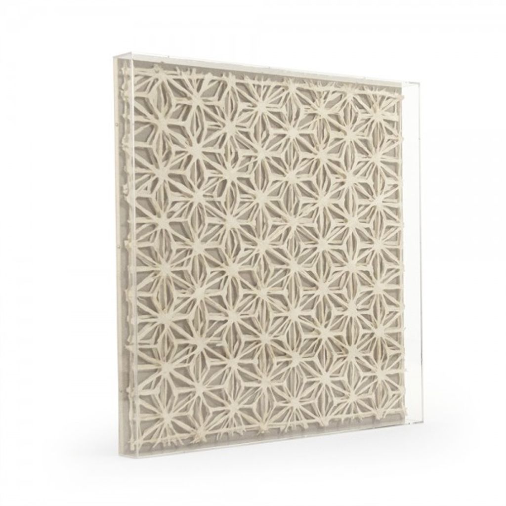 Framed Abstract Paper Wall Art (30"W)