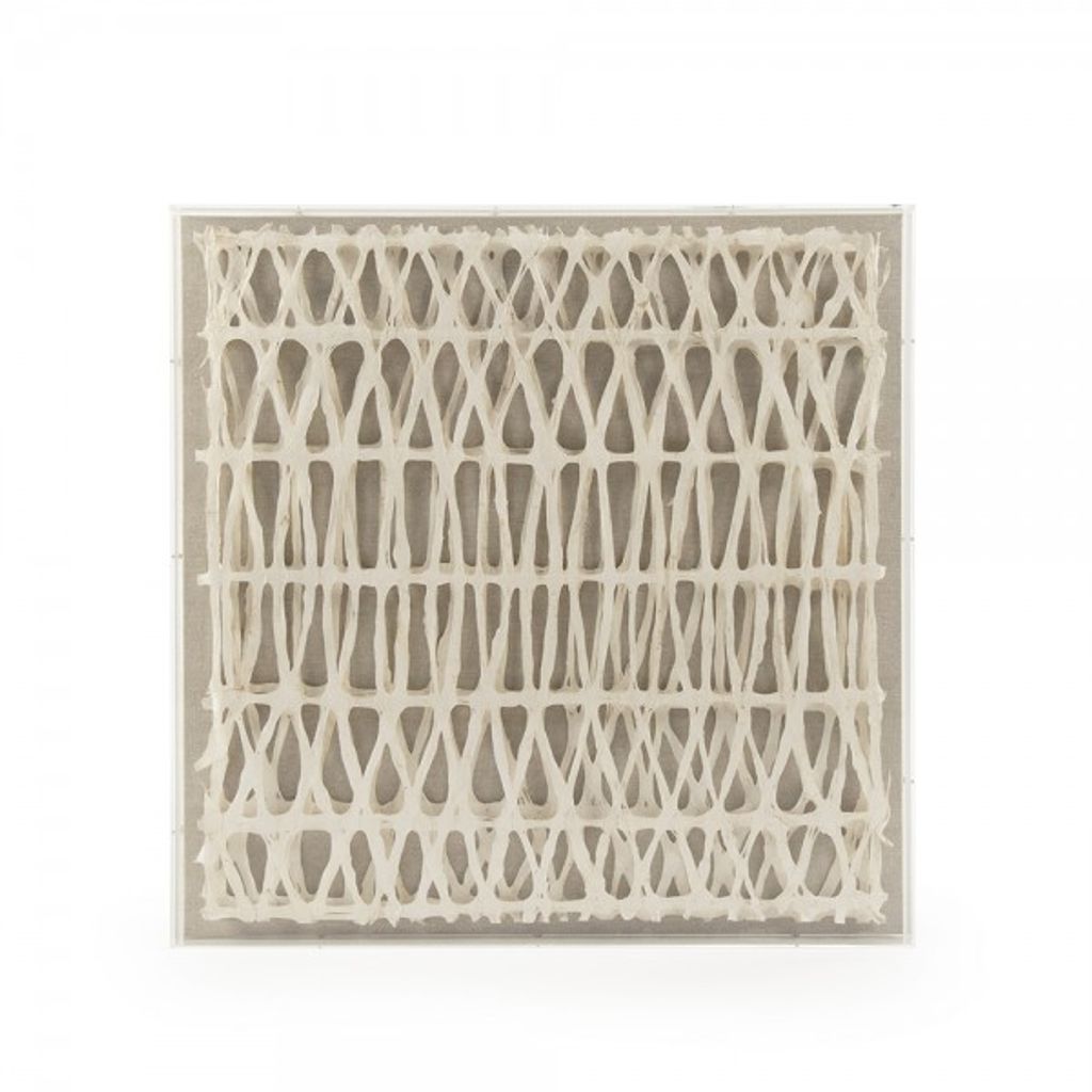 Framed Abstract Paper Wall Art (30"W)