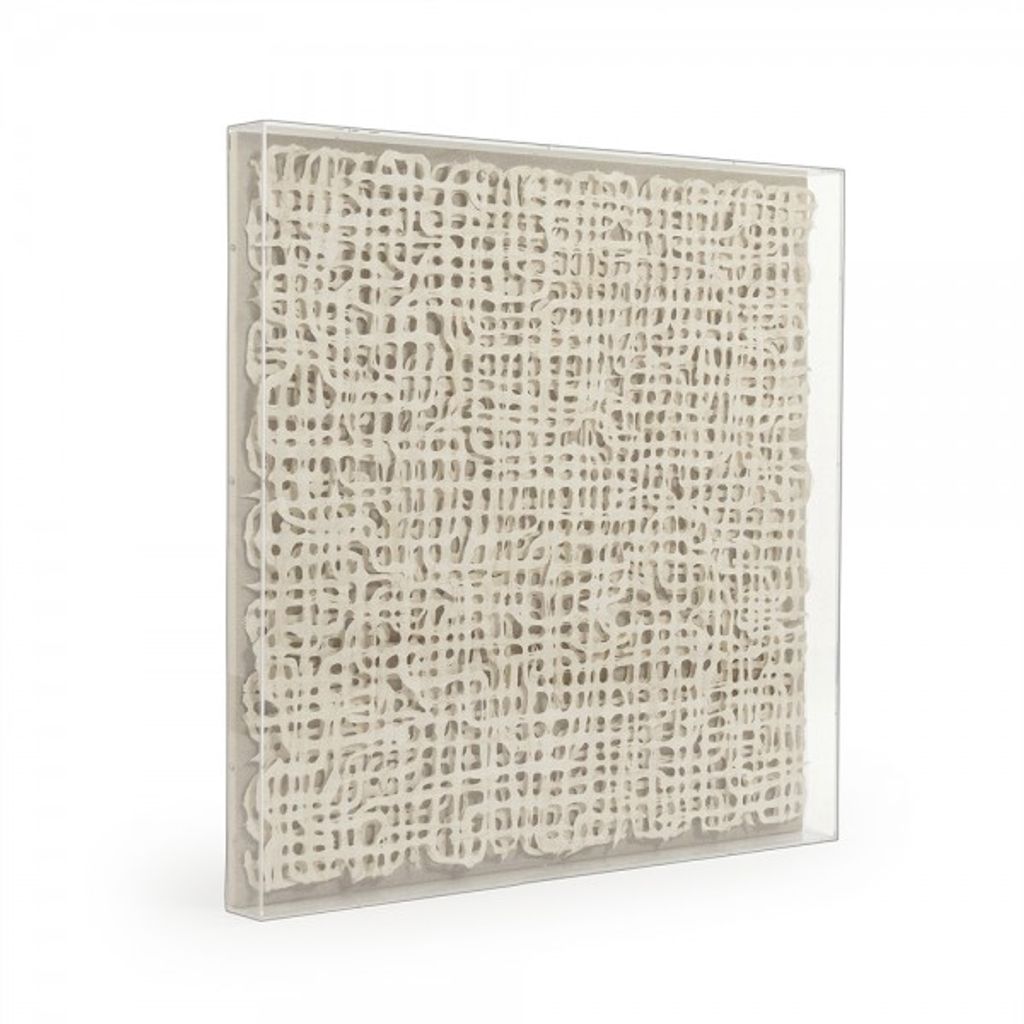 Framed Abstract Paper Wall Art (30"W)